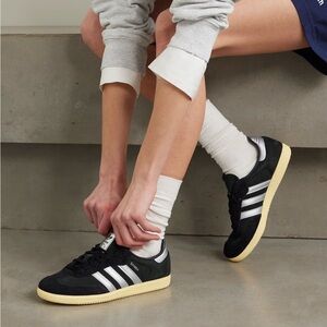 ADIDAS ORIGINALS Samba OG suede metallic leather sneakers UK 4/ US 5.5/6 EU 36.7